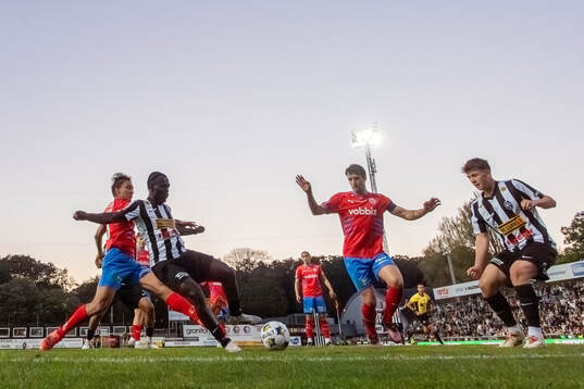 Landskronas Kofi Asare gör det matchavgörande 3-3 målet i