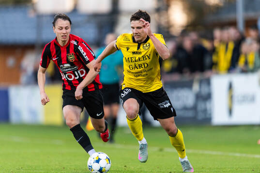 Brommapojkarnas Hlynur Freyr Karlsson och Timo Stavitski