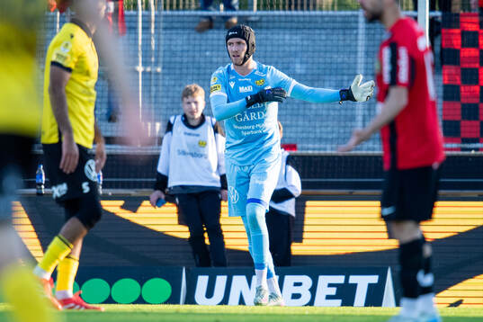Mjällbys målvakt Noel Törnqvist