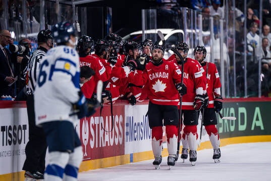 Ryan O'Reilly of Canada celebrates