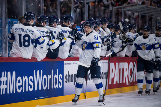 Patrik Puistola of Finland celebrates
