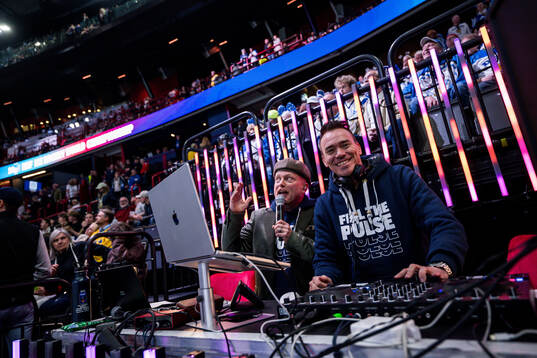 The speaker and the DJ