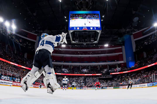 Goaltender Juuse Saros of Finland