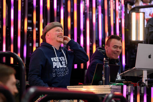 The speaker and the DJ