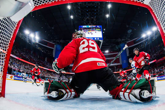 Goalkeeper Marc-André Fleury of Canada