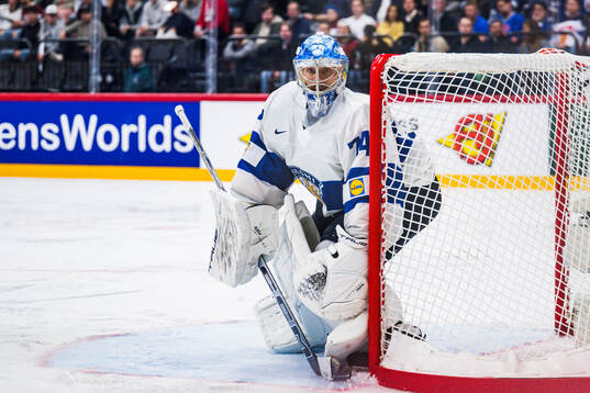 Goaltender Juuse Saros of Finland
