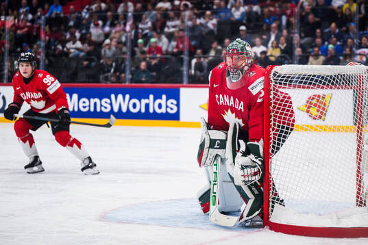 Goalkeeper Marc-André Fleury of Canada