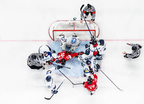 Goaltender Juuse Saros of Finland