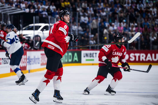 Noah Dobson of Canada