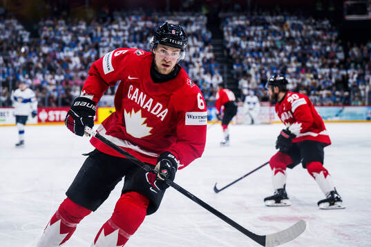 Travis Sanheim of Canada