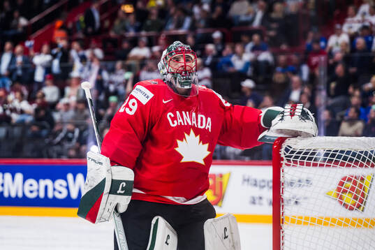 Goaltender Marc-André Fleury of Canada