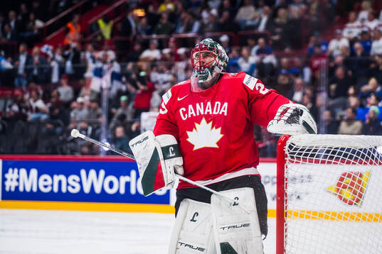 Goaltender Marc-André Fleury of Canada
