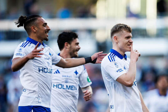 IFK Norrköpings Sebastian Vinther Jørgensen och Moutaz