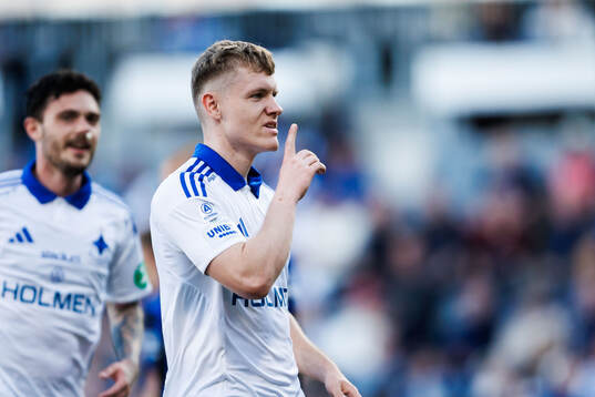 IFK Norrköpings Sebastian Vinther Jørgensen jublar