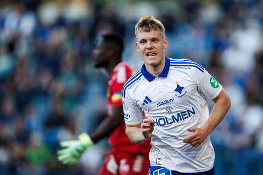 IFK Norrköpings Sebastian Vinther Jørgensen jublar