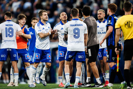 Irriterat mellan IFK Norrköpings Amadeus Sögaard och