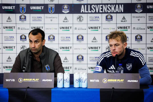 Sirius tränare Andreas Engelmark och IFK Norrköpings