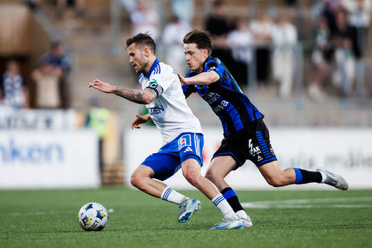 IFK Norrköpings Arnor Traustason och Sirius Adam Vikman