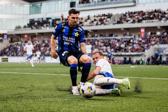 Sirius Isak Bjerkebo och IFK Norrköpings Marcus Baggesen