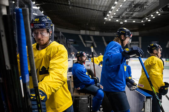 Jesper Frödén of Sweden at a practice session