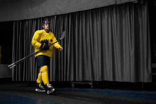 Leo Carlsson of Sweden at a practice session
