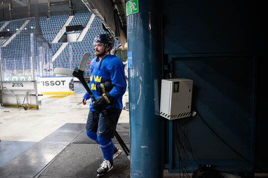 Rasmus Andersson of Sweden at a practice session