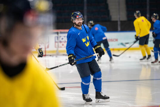 Rasmus Andersson of Sweden at a practice session