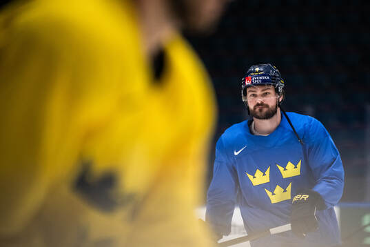 Rasmus Andersson of Sweden at a practice session