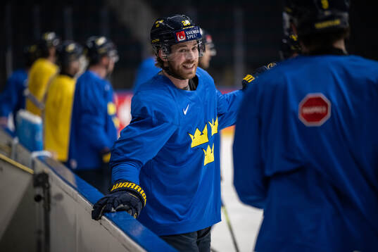 Elias Lindholm of Sweden at a practice session