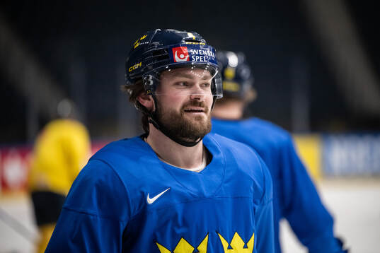 Rasmus Andersson of Sweden at a practice session
