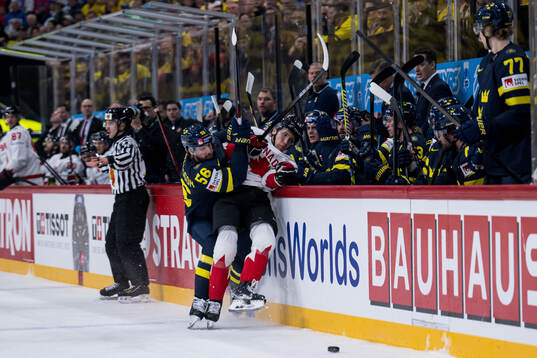 Erik Gustafsson of Sweden and Ryker Evans of Canada