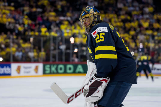 Goaltender Jacob Markström of Sweden