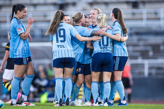 Djurgårdens Tove Almqvist jublar