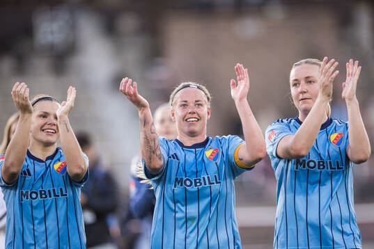 Djurgårdens Alexsandra Lobanova, Therese Åsland och