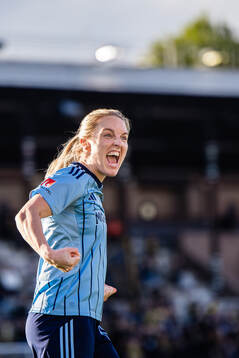 Djurgårdens Mimmi Larsson jublar