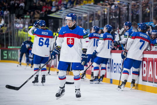 Mislav Rosandic of Slovakia looks dejected