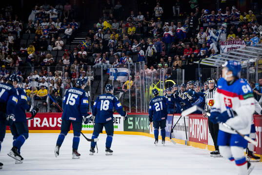 Patrik Puistola of Finland celebrates