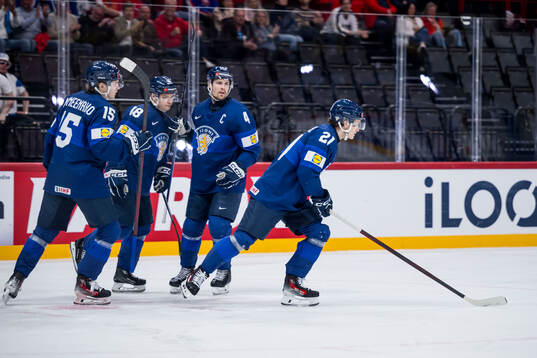 Patrik Puistola of Finland celebrates