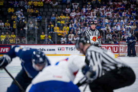 Referee Mikael Holm