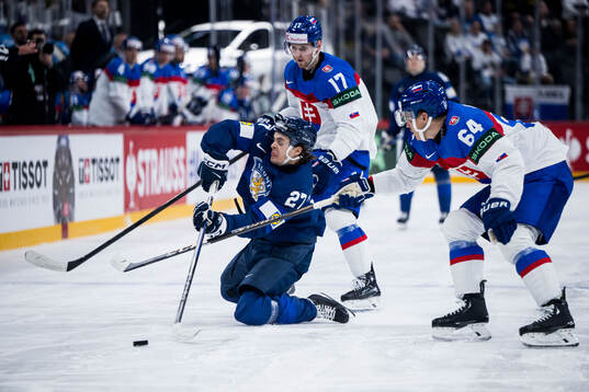 Mikael Pyyhtia of Finland and Patrik Koch of Slovakia