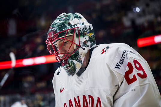 Goaltender Marc-André Fleury of Canada