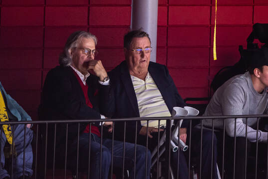 Curt Lindström in the stands