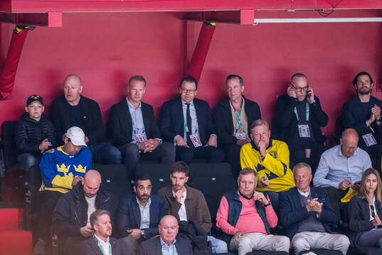 Mats Sundin, Nicklas Lidström and Prince Daniel of Sweden