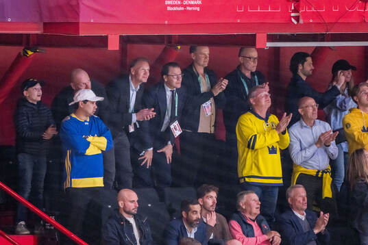 Mats Sundin, Nicklas Lidström with prince Daniel and