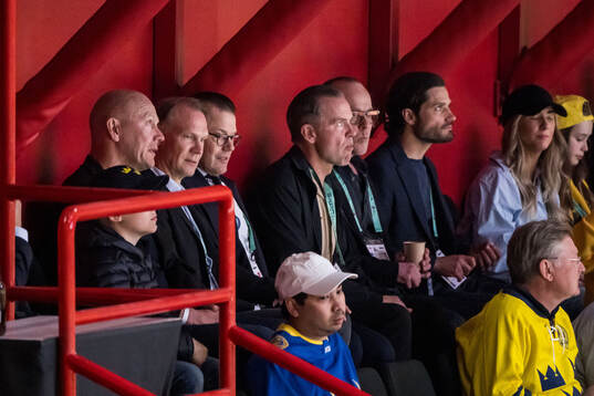 Mats Sundin, Nicklas Lidström with prince Daniel and
