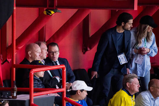 Mats Sundin, Nicklas Lidström with prince Daniel and