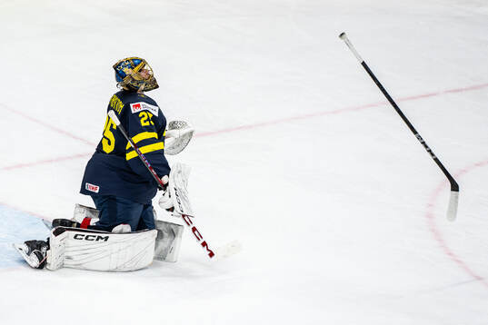 Goaltender Jacob Markström of Sweden