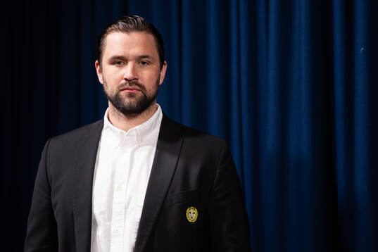 Sport director Jonas Alcén of Brynäs IF poses for a