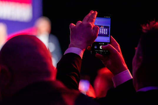 A member of the crowd