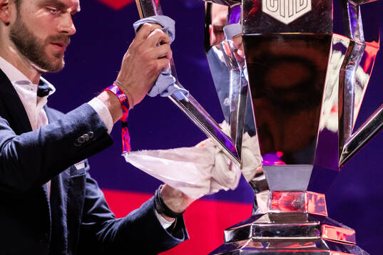 The trophy is polished